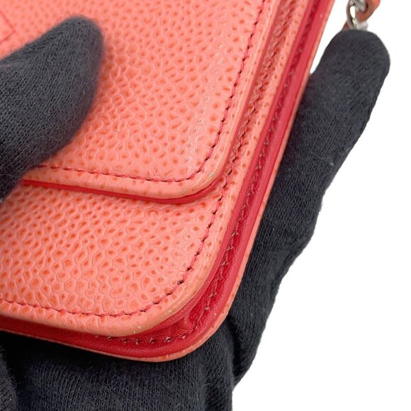 CHANEL Pink Caviar Leather Logo Wallet - Picture 7 of 16